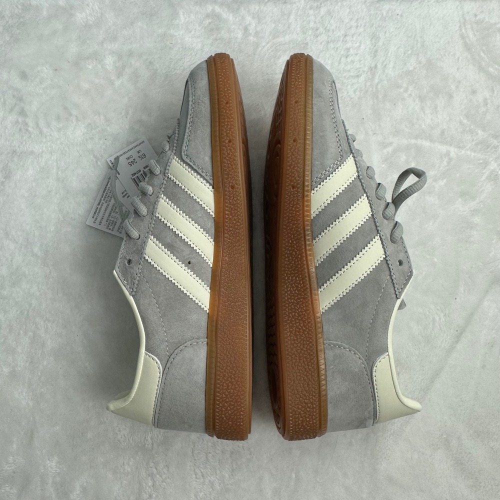 Adidas Handball Spezial Grey Off White Gum Suede Sneakers Mens 7 Womens‎ 8 - Picture 4 of 9